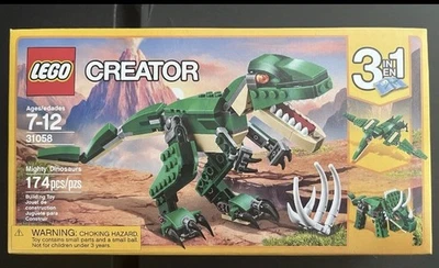 LEGO 31058 Mighty Dinosaurs 🦖CREATOR 3 en 1 Juguete T-Rex Triceratops Pterodáctilo NUEVO Foto 1 de 4