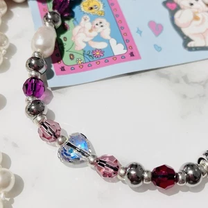 STRING TING PEARLS JUST WANNA HAVE FUN BRACELET BRACELET TÉLÉPHONE SANGLE - Photo 1 sur 7
