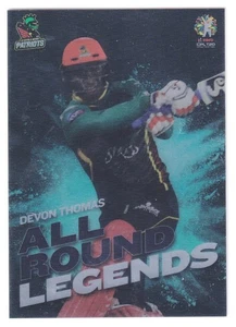2019 Tap N Play CPL #TTR-07 Cricket Card * DEVON THOMAS * WEST INDIES  /50 - Picture 1 of 2
