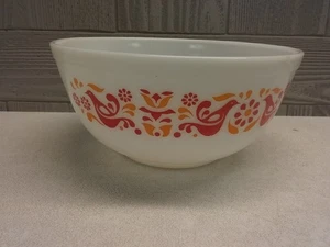 VTG PYREX Friendship Birds #403 Mixing Bowl 2.5qt USA Nesting Milk Glass - Picture 1 of 23