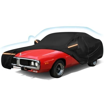 For Dodge Charger 1968-1974 Waterproof Car Cover All Weather 6 Layers with Zippe Foto 1 de 4