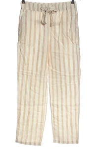 MANGO Pantalón de lino Mujeres Pantalón Talla EU 34 blanco puro-nude look casual - Imagen 1 de 5