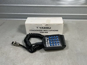 OEM Vintage Yaesu YM-48 Ręczny mikrofon głośnikowy Radio CB Testowane i działające - Zdjęcie 1 z 6
