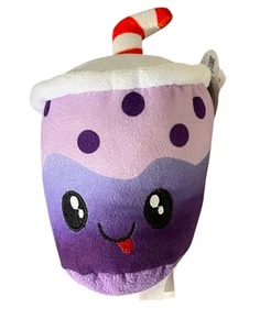 Cute 7inch Stuffed Milk Tea Cup Plush Toy Doll Kawaii Boba Plushie Pillow Purple - Picture 1 of 2