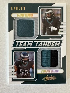 2023 Panini Haason Reddick / Brandon Graham Team Materials Gold /99,MEM JM - Picture 1 of 2