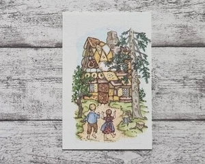 Hexenhaus Hänsel Gretel Märchenwelt Grimm Kölln 1980/90er Werbung alt Sammelbild - Picture 1 of 2