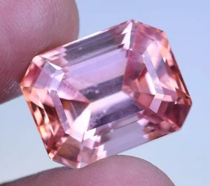 Natural imperial Topaz 29.20 Ct Octagon Stunning Flawless AGL Certified Gemstone - Picture 1 of 8