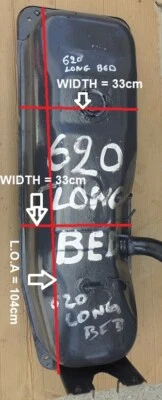 NISSAN DATSUN 620 P/U MODO UTE 1976 78 TANQUE DE COMBUSTIBLE PLATÓN LARGO J15 USADO  Foto 1 de 4