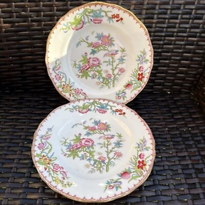 Minton & Boyle Felspar Porcelain Cuckoo 3934 English Georgian Antique Pair Plate - Picture 1 of 8