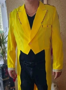 Frack Kostüm Gelb verzierung Herren 52 - Bild 1 von 5