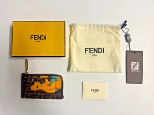 FENDI x FRGMT x POKÉMON Brown FF Fabric Card Case - Incl. Box & Dust Bag - NEW - Picture 1 of 4