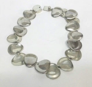Vintage 16'' Sterling Silver 925 Round Oval Link Necklace 118.5 grams - Picture 1 of 4