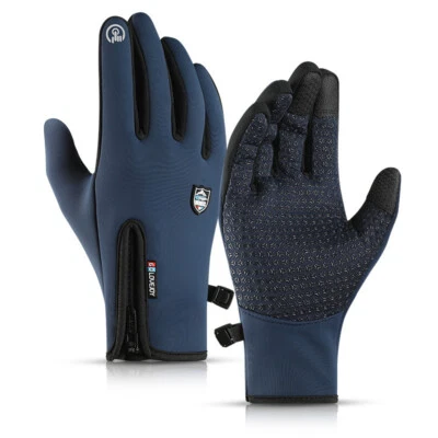 Guantes térmicos de invierno para moto a prueba de viento cálidos moto montar carreras deportes Foto 1 de 4