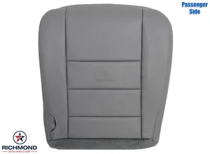 F250 F350 Lariat 2006 6,0 L diésel - cubierta de asiento inferior lateral cuero gris para pasajeros - Imagen 1 de 12