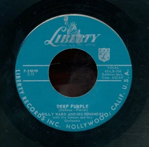 45bs-R&B vocal group-LIBERTY 55099-Billy Ward/Dominoes-(Deep Purple/Do it again) - Picture 1 of 2