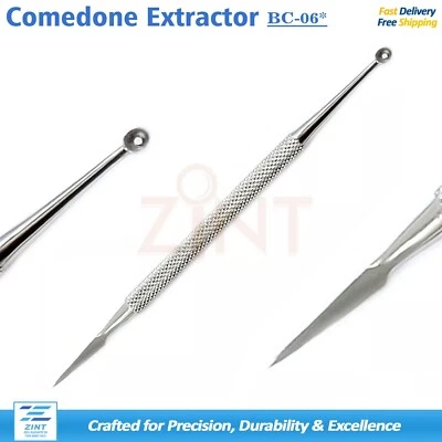 MEDENTRA UK Professionelle Komedonen Mitesser Extraktoren Gesichtspflege Pickelentferner Werkzeug Neu