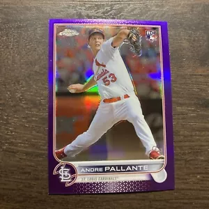2022 Topps Chrome Update PURPLE REFRACTOR Andre Pallante Rookie #USC107 RC Card - Picture 1 of 2