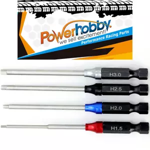 NUEVO Powerhobby RC controlador hexagonal 1/4" conjunto de herramientas eléctricas métricas 1.5, 2.0, 2.5, 3.0 mm - Imagen 1 de 5