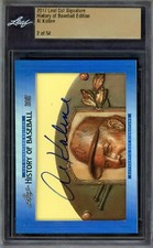 AL KALINE 2017 Leaf Cut Signature History of Baseball AUTO (#2/54) Graded Slab