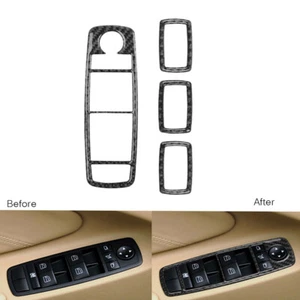 For Mercedes-Benz M-Class W164 ML350 06-11 Carbon Fiber Window Lift Switch Cover - Bild 1 von 11
