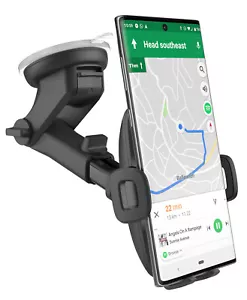 Phone Car Mount Holder Windshield Vent For iPhone 11 XS Pro MA Galaxy S20 Pixel - Picture 1 of 6