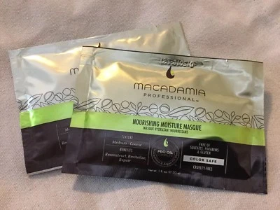MACADAMIA Mascarilla/Mascarilla Hidratante Nutritiva LOTE 2 X 1oz/30ml Ea Medio/curso NUEVO Foto 1 de 3