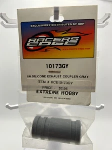 ACOPLADOR DE ESCAPE DE SILICONA RACERS EDGE 1/8 - GRIS - #10173GY / RCE10173GY - NUEVO - Imagen 1 de 2