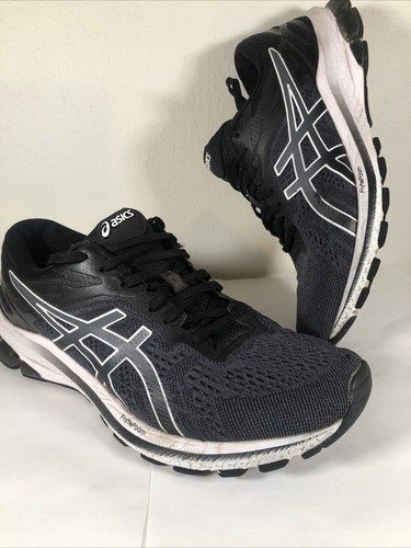 Scarpe da corsa Asics uomo taglia 11 GT 1000 nero bianco sneaker atletica palestra