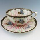 Kutani Egg Shell Porcelain Butterfly Chrysanthemum Cup and Saucer Meiji Period