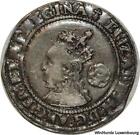 W5627 Rare United Kindgom 6 Pence Elizabeth I 1572 Ermine Silver Au