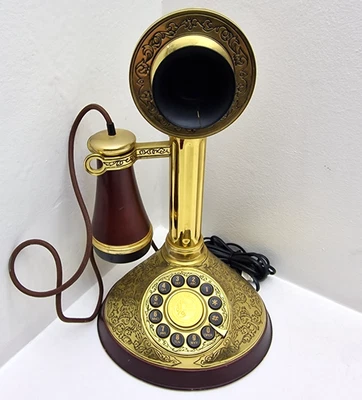 Franklin Mint Alexander Graham Bell 150th Anniversary Candlestick Telephone - Image 1 of 4