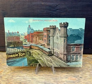 Antique North Station Postcard ~ Boston MA - Picture 1 of 2