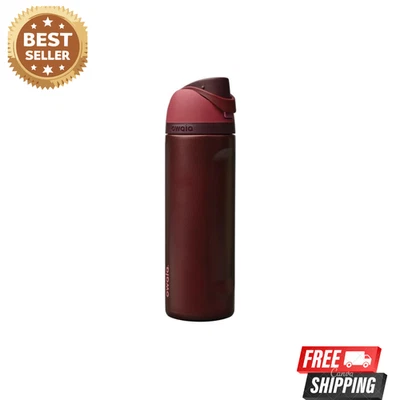 Owala Stainless Steel FreeSip 24 oz Water Bottle - Black Cherry