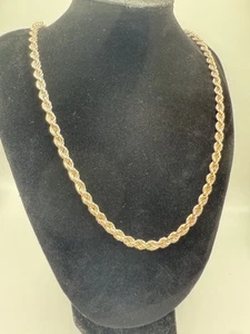 Milor Italy 925 Sterling Rope Chain - 4.5MM, 24.5 inch Rope Chain - Picture 1 of 2