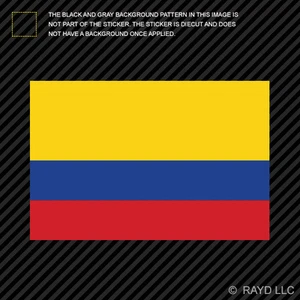 Calcomanía de vinilo autoadhesiva con bandera colombiana de 4"" Colombia COL CO - Imagen 1 de 1
