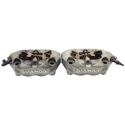 2016 - 2019 DUCATI PANIGALE 959 FRONT BRAKE CALIPERS LEFT RIGHT SILVER BREMBO - Image 1 of 4