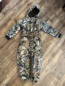 Cabelas Camo Hunting Snowsuit Kids Size 6/7 - Picture 1 of 5