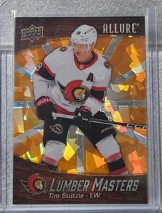 2023-24 Upper Deck Allure Lumber Masters Tim Stutzle #LM-17 (Orange) 154/399 - Picture 1 of 2
