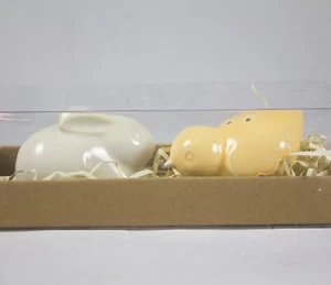 Hallmark Bunny and Chick Salt and Pepper Shaker Set New w/Packaging - Picture 1 of 8