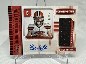 Baker Mayfield 2018 Rookies & Stars Jersey Auto Freshman Orientation RC /75 RPA - Bild 1 von 2