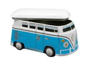 VW T1 Bulli 3D Keksdose aus Blech 1100 ML rot blau grün 21 x 10 cm - Bild 1 von 9