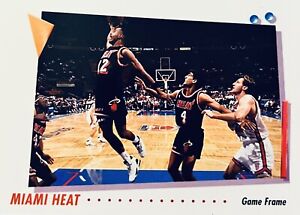 Brand New: Vintage 1992 SkyBox Miami Heat Game Frame Trading Card
