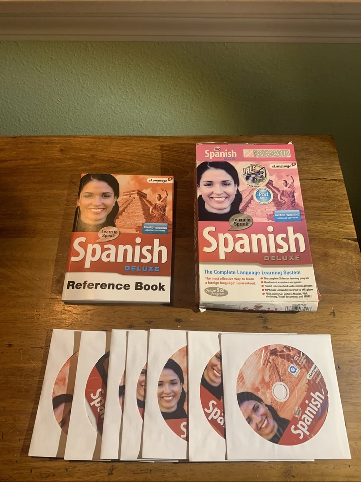 @Learn To Speak Spanish Deluxe (4 CD's, 2005) eLanguage Complete Learning System - Image 1 of 1