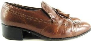 Florsheim Herren Schuhe Halbschuhe Größe 8,5 E Braun Quasten Stil 33136.  BAB 23 - Bild 1 von 6