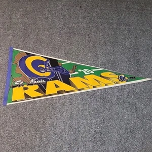 Wimpel St Louis Rams NFL Zustand Helm Logo 1995 siehe Fotos - Bild 1 von 8