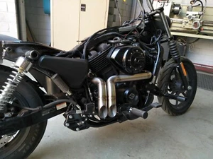 STAINLESS TUNED RACING EXHAUST PIPES Harley Street XG500 XG750 muffler pipe LAF - Picture 1 of 3