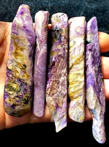 67g 5PC Gemmy!!! Natural Fantastic Purple Charoite Crystal Specimen ie3554 - Picture 1 of 14