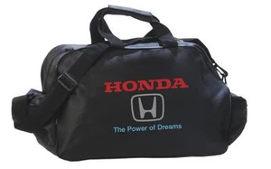 NEU HONDA SCHWARZ SPORTTASCHE BAG Reise Flagge Accord Civic Jazz CRV Auto - Bild 1 von 1