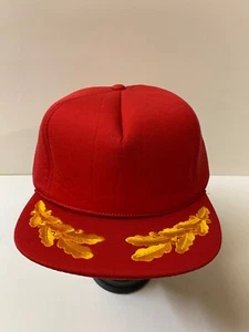 Cap Schildmütze Mütze rot Lorbeer Kappe verstellbar 58 cm Snapback Captainscap - Picture 1 of 3