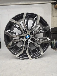 BMW X5 X6 2018-2022 19x9 OPEN Y-SPOKE ALLOY WHEEL RIM OEM - Picture 1 of 7